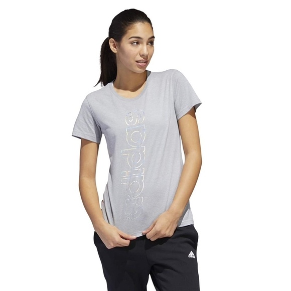 adidas Tops - New Adidas Women's Linear Glow Outline T-Shirt Size XS
